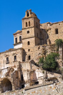 manzarayı craco. Basilicata. İtalya.