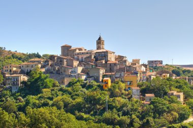 cancellara panoramik manzaralı. Basilicata. İtalya.