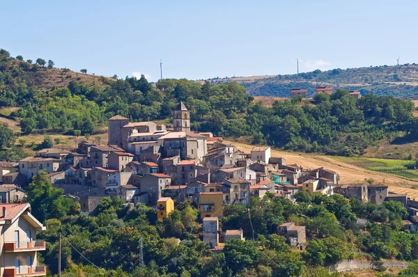 Panoramatický pohled na cancellara. Basilicata. Itálie. — Stock fotografie