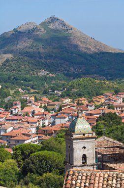morano calabro panoramik manzaralı. Calabria. İtalya.
