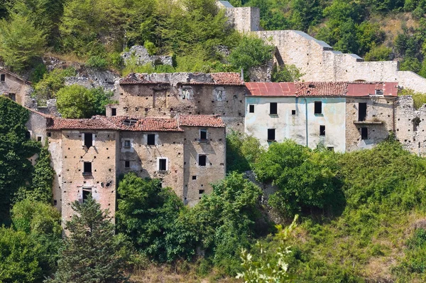 Panoramablick auf Brienza. Basilikata. Italien. — Stockfoto