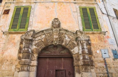 tarihi Saray. Altamura. Puglia. İtalya.