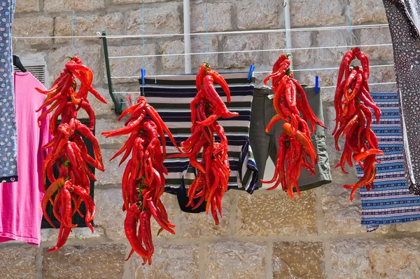 Para o beco. Minervino Murge. Puglia. Itália . — Fotografia de Stock