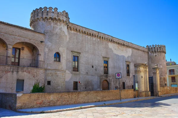 Ducal kale TORREMAGGIORE. Puglia. İtalya. — Stok fotoğraf