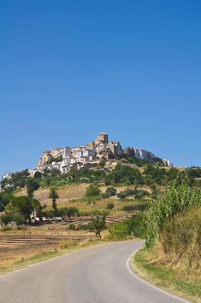 Panoramatický pohled na acerenza. Basilicata. Itálie. — Stock fotografie