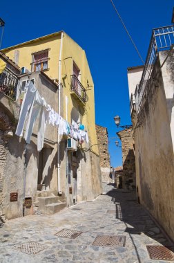 alleyway. Rocca Imperiale. Calabria. İtalya.