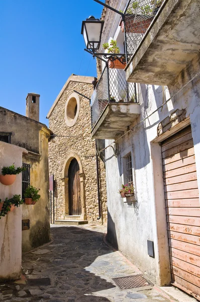 Gasse. rocca imperiale. Kalabrien. Italien. — Stockfoto