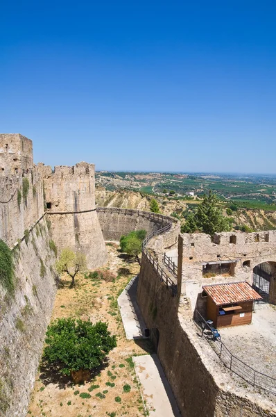 Szwabskie zamek rocca imperiale. Kalabria. Włochy. — Zdjęcie stockowe