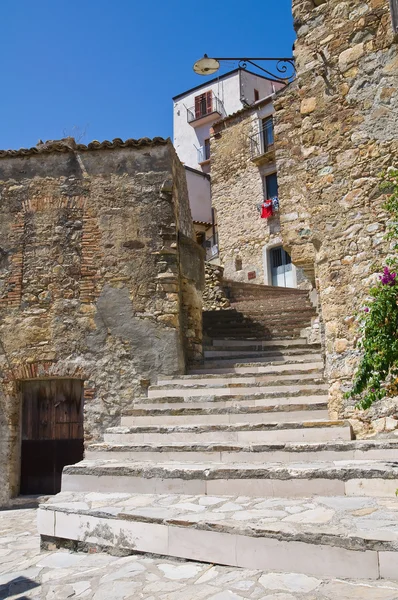 Alleyway. Rocca Imperiale. Calabria. İtalya. — Stok fotoğraf