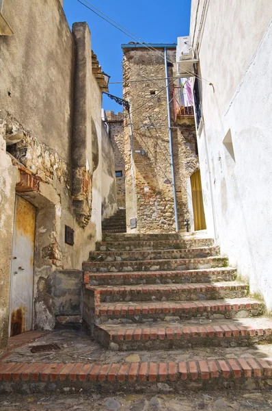 Callejuela. Rocca Imperiale. Calabria. Italia . — Foto de Stock
