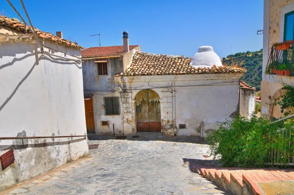 Alleyway. Rocca Imperiale. Calabria. İtalya. — Stok fotoğraf