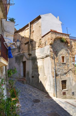 alleyway. Rocca Imperiale. Calabria. İtalya.