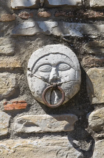 Un viejo anillo de caballo. Guardia Perticara. Basilicata. Italia . —  Fotos de Stock