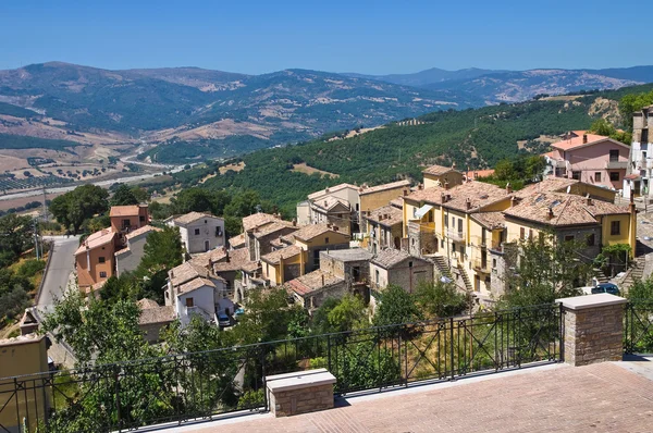 Vista panoramica della Guardia Perticara. Basilicata. Italia . — Foto Stock