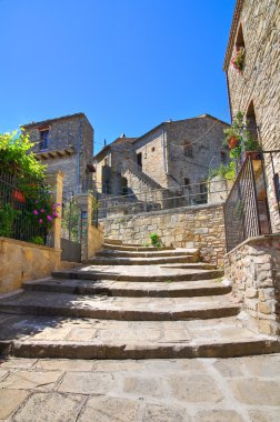 alleyway. Guardia perticara. Basilicata. İtalya.