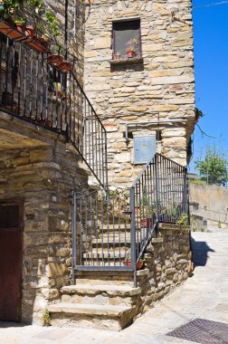 alleyway. Guardia perticara. Basilicata. İtalya.