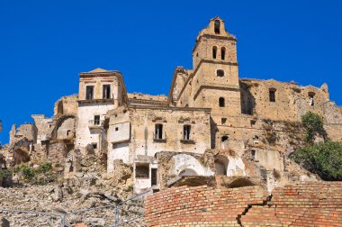 manzarayı craco. Basilicata. İtalya.