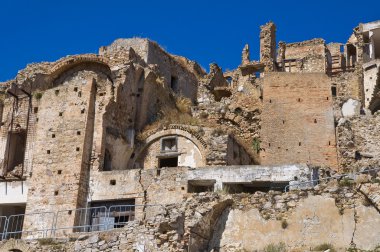 manzarayı craco. Basilicata. İtalya.