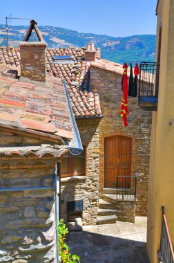 alleyway. Guardia perticara. Basilicata. İtalya.