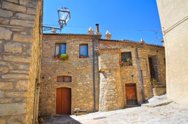 alleyway. Guardia perticara. Basilicata. İtalya.