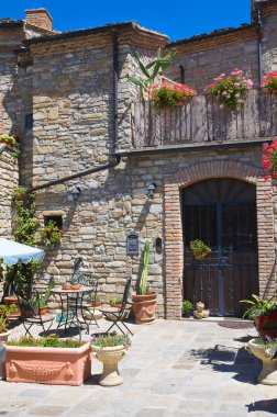 alleyway. Guardia perticara. Basilicata. İtalya.