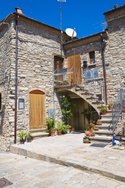 alleyway. Guardia perticara. Basilicata. İtalya.
