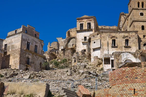 Panoramautsikt över craco. Basilicata. Italien. — Stockfoto