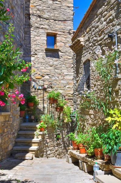 Alleyway. Guardia Perticara. Basilicata. Italy. — Stock Photo, Image