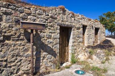 palmenti şehri. PIETRAGALLA. Basilicata. İtalya.