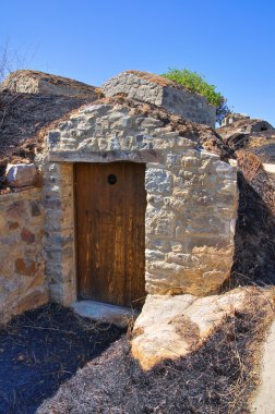 palmenti şehri. PIETRAGALLA. Basilicata. İtalya.