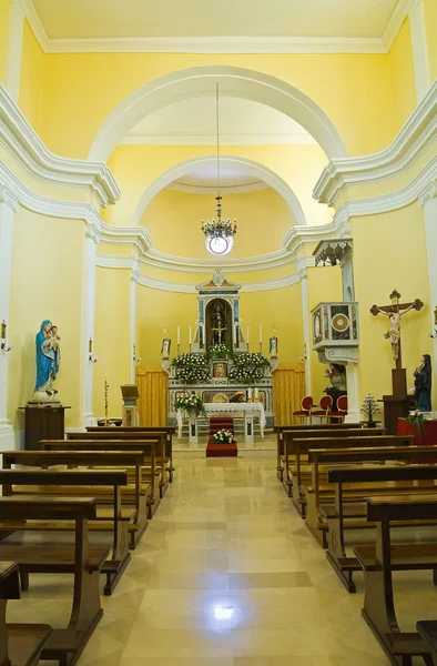 Kerk van st. francesco. Viggianello. Basilicata. Italië. — Stockfoto