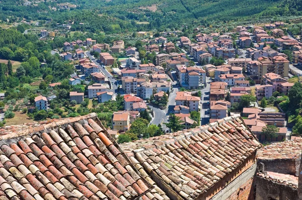 Panoramatický pohled na morano calabro. Kalábrie. Itálie. — Stock fotografie