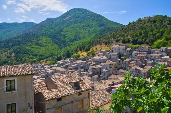 Morano calabro panoráma. Calabria. Olaszország. — Stock Fotó