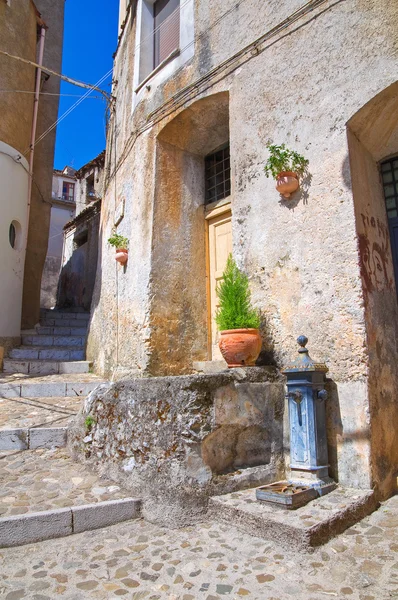 Une ruelle. Morano Calabro. Calabre. Italie . — Photo