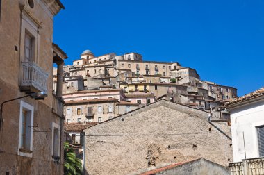morano calabro panoramik manzaralı. Calabria. İtalya.