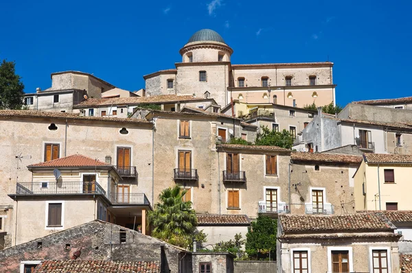 Morano calabro panoramik manzaralı. Calabria. İtalya. — Stok fotoğraf