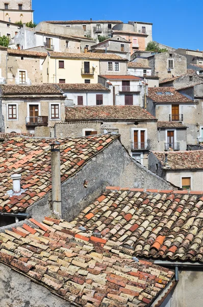 Panoramautsikt över morano calabro. Kalabrien. Italien. — Stockfoto