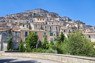 morano calabro panoramik manzaralı. Calabria. İtalya.