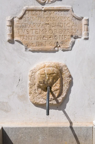 Monumentale fontein. Morano Calabro. Calabria. Zuid-Italië. — Stockfoto