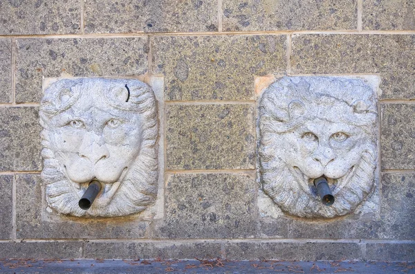 Monumentale fontein. Satriano di Lucania. Italië. — Stockfoto