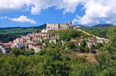 Manzarayı Brienza. Basilicata. Güney İtalya.