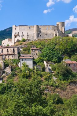 Manzarayı Brienza. Basilicata. Güney İtalya.