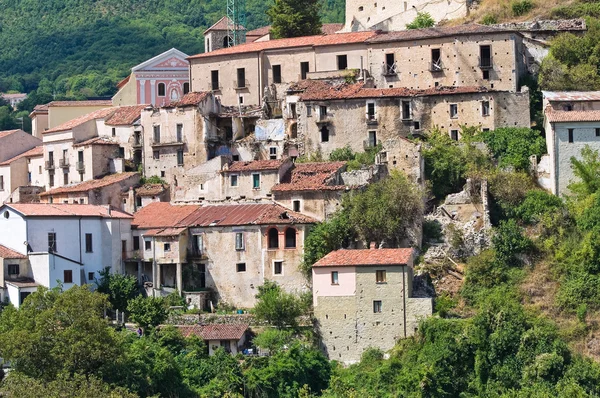 Panoramatický pohled na Brienza. Basilicata. Jižní Itálie. — Stock fotografie