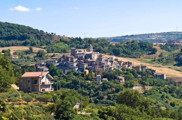 Panoramisch zicht op Cancellara. Basilicata. Zuid-Italië. — Stockfoto