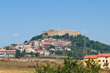 Manzarayı Lagopesole. Basilicata. Güney İtalya.