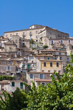 morano calabro panoramik manzaralı. Calabria. İtalya.