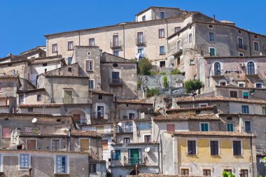 morano calabro panoramik manzaralı. Calabria. İtalya.