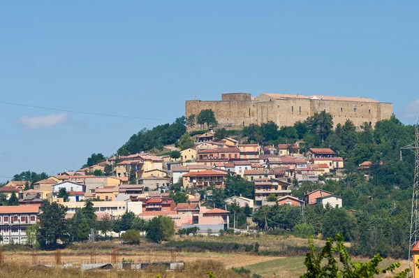 Panoramiczny widok z Lagopesole. Basilicata. We Włoszech. — Zdjęcie stockowe