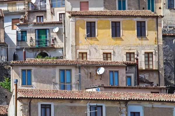 Panoramic view of Morano Calabro. Calabria. Italy. — Stock Photo, Image