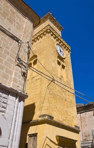 Torre do relógio. Minervino Murge. Puglia. Itália . — Fotografia de Stock